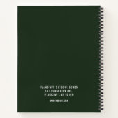 Moderne Rustieke Mannelijke Mountain Tree Arborist Notitieboek (Achterkant)