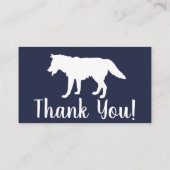 Moderne Rustieke Marine & Witte Wolf Luier Raffle Informatiekaartje (Achterkant)