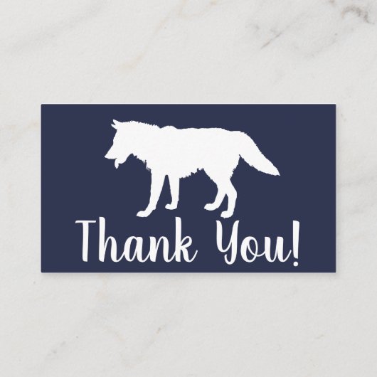 Moderne Rustieke Marine & Witte Wolf Luier Raffle Informatiekaartje (Achterkant)