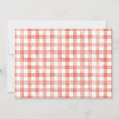 Moderne rustieke Meisjes Een Boerderij 1e Verjaard Kaart (Achterkant)