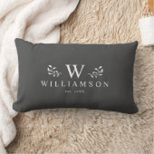 Moderne Rustieke Monogram Aangepaste Familienaam G Kussen (Deken)