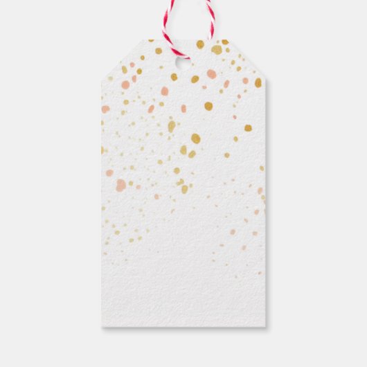 Moderne rustieke Natuur kerst Cadeaulabel (Achterkant)