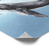 Moderne rustieke oceaan Baby shower boeken en gesc Poster (Hoek)