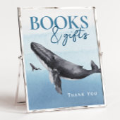 Moderne rustieke oceaan Baby shower boeken en gesc Poster