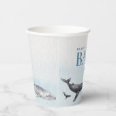 Moderne rustieke oceaan Baby shower papieren beker (Rechts)