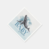 Moderne rustieke oceaan Baby shower servetten (Hoek)