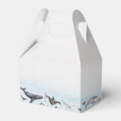 Moderne rustieke Ocean Baby shower Favor Box Bedankdoosjes (Achterkant)