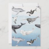 Moderne rustieke Ocean Twins Baby shower uitnodigi Kaart (Achterkant)