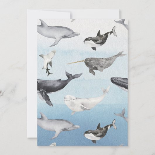 Moderne rustieke Ocean Twins Baby shower uitnodigi Kaart (Achterkant)