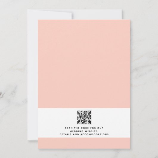 Moderne Rustieke Outdoor Waterverf Bloemige Trouwd Kaart (Achterkant)