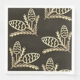 Moderne rustieke Pine Cone Servet