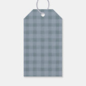 Moderne Rustieke Plaid Cadeautags Gepersonaliseerd Cadeaulabel (Achterkant)
