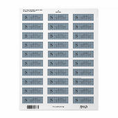 Moderne Rustieke Plaid Retouradreslabels Etiket (Full Sheet)