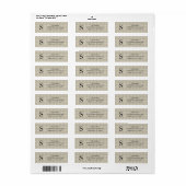 Moderne Rustieke Plaid Retouradreslabels Etiket (Full Sheet)