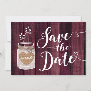 Moderne Rustieke Potten Trouw Save the Date