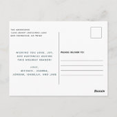 Moderne Rustieke Prettig Kerstmis Plaid Foto Briefkaart (Achterkant)