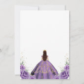 Moderne Rustieke Quinceanera Uitnodiging (Achterkant)
