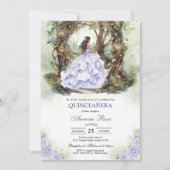 Moderne Rustieke Quinceanera Uitnodiging (Voorkant)