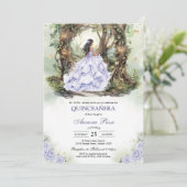 Moderne Rustieke Quinceanera Uitnodiging (Staand voorkant)