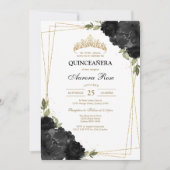 Moderne Rustieke Quinceanera Uitnodiging (Voorkant)