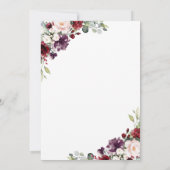 Moderne Rustieke Quinceanera Uitnodiging (Achterkant)