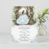 Moderne Rustieke Quinceanera Uitnodiging (Staand voorkant)