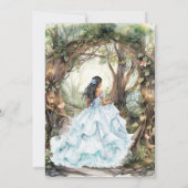 Moderne Rustieke Quinceanera Uitnodiging (Achterkant)