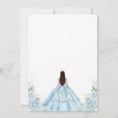 Moderne Rustieke Quinceanera Uitnodiging (Achterkant)