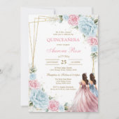 Moderne Rustieke Quinceanera Uitnodiging (Voorkant)