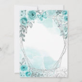 Moderne Rustieke Quinceanera Uitnodiging (Achterkant)