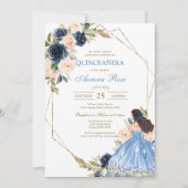 Moderne Rustieke Quinceanera Uitnodiging (Voorkant)