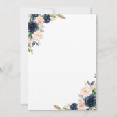 Moderne Rustieke Quinceanera Uitnodiging (Achterkant)