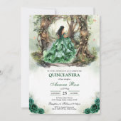 Moderne Rustieke Quinceanera Uitnodiging (Voorkant)