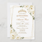 Moderne Rustieke Quinceanera Uitnodiging (Voorkant)