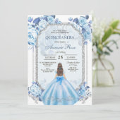 Moderne Rustieke Quinceanera Uitnodiging (Staand voorkant)