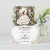 Moderne Rustieke Quinceanera Uitnodiging (Staand voorkant)