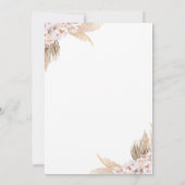 Moderne Rustieke Quinceanera Uitnodiging (Achterkant)