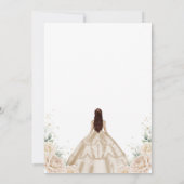Moderne Rustieke Quinceanera Uitnodiging (Achterkant)
