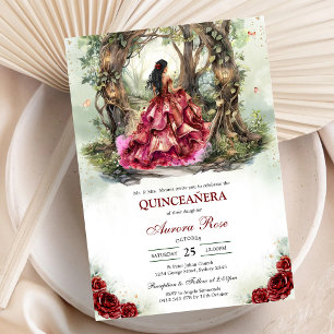 Moderne Rustieke Quinceanera Uitnodiging