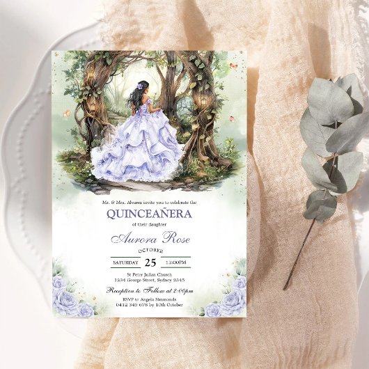 Moderne Rustieke Quinceanera Uitnodiging