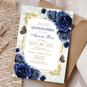 Moderne Rustieke Quinceanera Uitnodiging