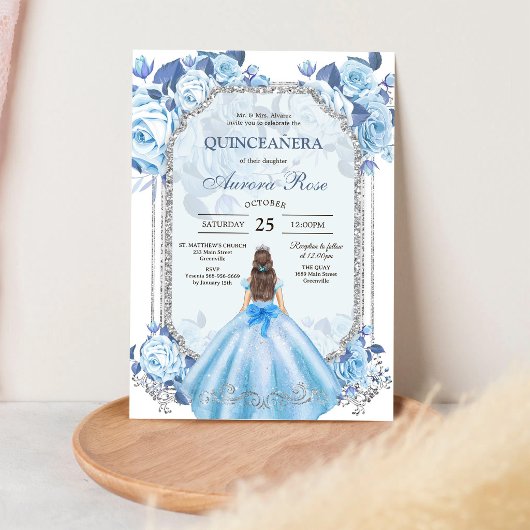 Moderne Rustieke Quinceanera Uitnodiging