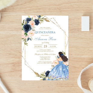 Moderne Rustieke Quinceanera Uitnodiging