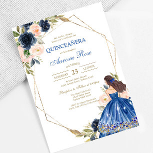 Moderne Rustieke Quinceanera Uitnodiging