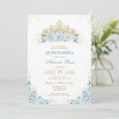 Moderne Rustieke Quinceanera Uitnodiging (Staand voorkant)