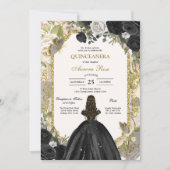 Moderne Rustieke Quinceanera Uitnodiging (Voorkant)