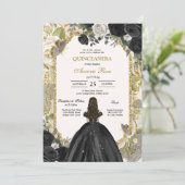 Moderne Rustieke Quinceanera Uitnodiging (Staand voorkant)