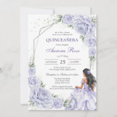 Moderne Rustieke Quinceanera Uitnodiging (Voorkant)