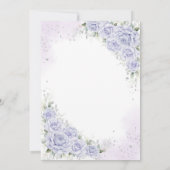 Moderne Rustieke Quinceanera Uitnodiging (Achterkant)