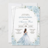Moderne Rustieke Quinceanera Uitnodiging (Voorkant)